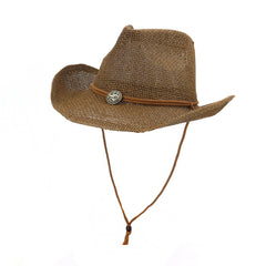 Chapeaux de cowboy en paille pour hommes et femmes, chapeau de plage pour les voyages en extérieur