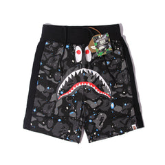 Ape head shorts camouflage luminous shark mouth shorts male teen terry cloth five-point pants straight beach pants