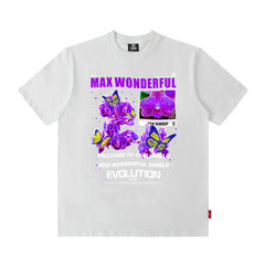 T-shirt homme à manches courtes – Marque de mode masculine Ins style Hip Hop de Hong Kong pour l'été