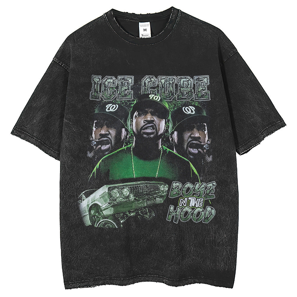 Men T Shirts Fashion Short Sleeve T-Shirt Printed Top