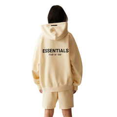 Fog Essentials Hoodie Offset Logo Fleece Hooded Sweater