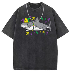 Men T Shirts Short-sleeved T-shirt men's batik washed and old