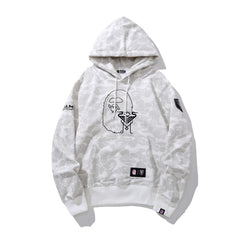 2026 new bape shark luminous spot camouflage zipper double hat sweater hooded trousers jacket set