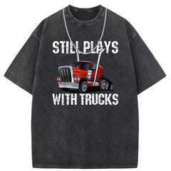 Men T Shirts Short-sleeved T-shirt men's batik washed and old