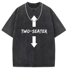 Men T Shirts Pure cotton round neck short-sleeved T-shirt women's washed and old