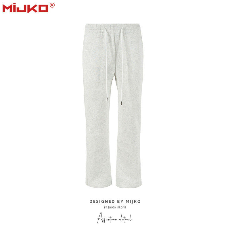 Men's Vintage Pants Zip-up Pants Casual Plush Pants MIJKO