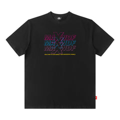 Men T Shirt Letter Print Summer Short-Sleeved T-shirt Men's Loose