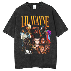 Mens T Shirts Temetow Washing Water Retro Old HIP HOP Printed Loose Short Sleeve T-Shirt