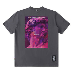 T-shirt homme Hip-Hop Mode Marque Vintage Impression Pop Été Manches Courtes T-shirt Homme