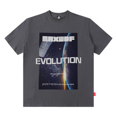 T-shirt Homme Imprimé Astronaute Manches Courtes Haut d'été ample pour Homme