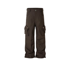 Men's Vintage Pants Straight Pants Men's and Women's Multi-Pocket Toolwear Casual Pants MIJKO