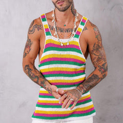 Rave Outfits Mens Vest Bottoming Shirt