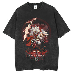 Mens T Shirts Anime Print Fried Snowflake T-Shirt