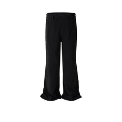 Mens Vintage Pants Unisex Bootcut Casual Trousers MIJKO