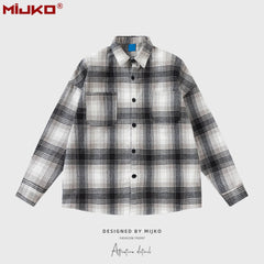 Mens Jacket Plaid Jacket MIJKO