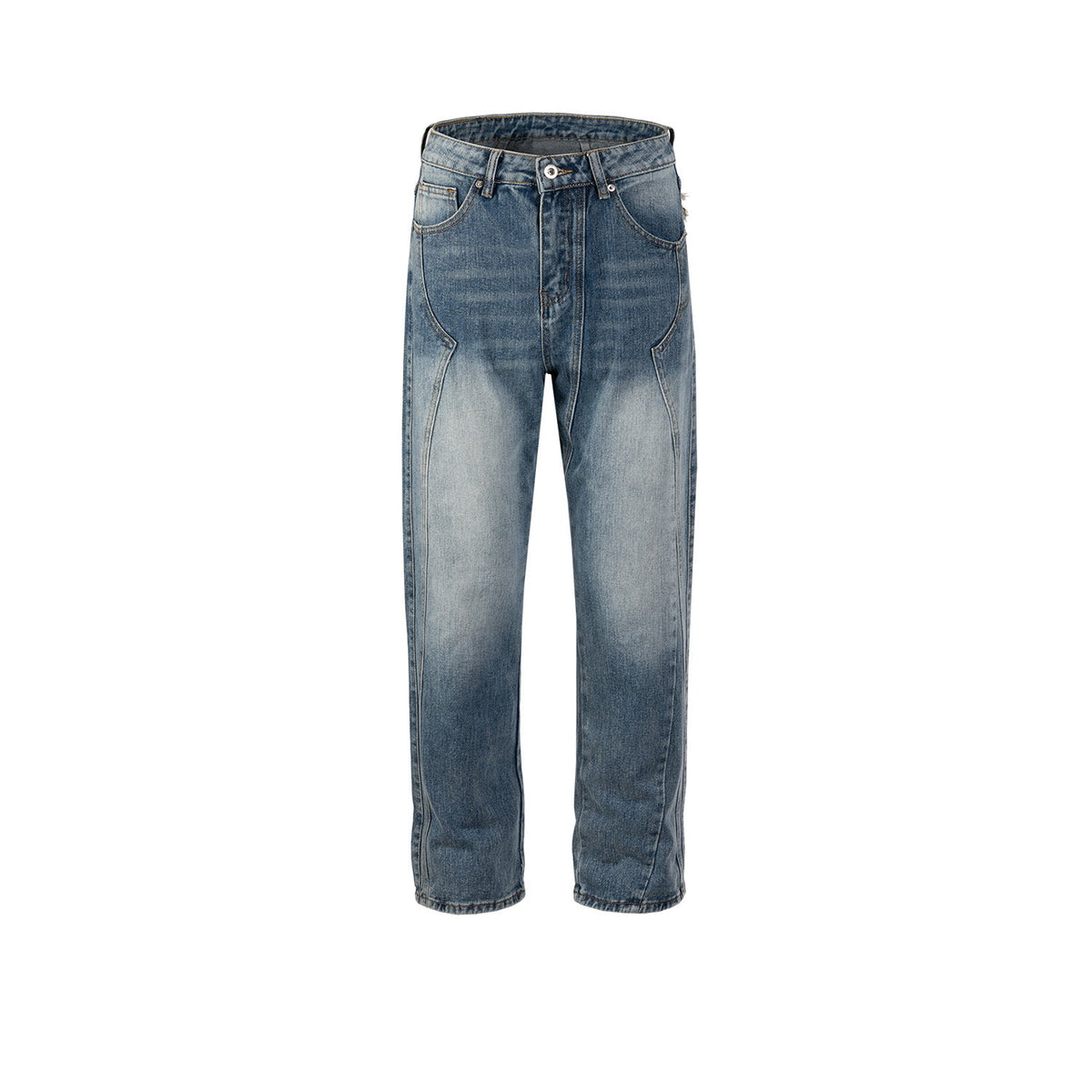 Men's Vintage Pants Splicing Trousers Men's and Women's Jeans MIJKO