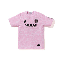 Bape short-sleeved ape head embroidered small label MIAMI Miami international joint camouflage T-shirt