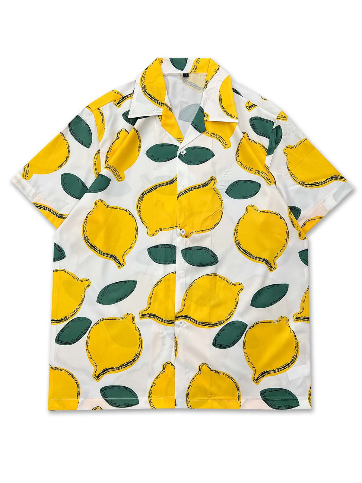 Tide brand loose Cuban personality design Hawaiian short-sleeved shirt men's summer vacation ruffian handsome flower shirt tide