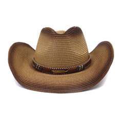 Chapeau de cowboy en paille pour hommes et femmes - Chapeau de plage