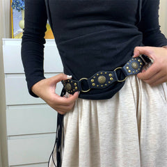 YoRoooi babes retro vintage bust belt flying ring design sense strap belt woman