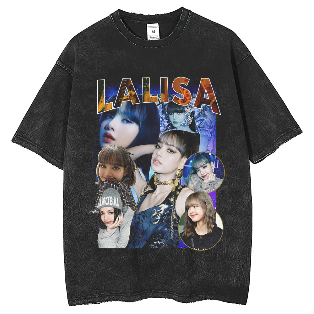 Mens T Shirts lisa print vintage old t-shirt