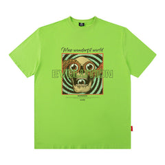 Men T Shirt Printed Short Sleeve T-shirt Men's and Women's Tops