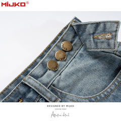 Mens Vintage Pants Make Old Button-up Jeans MIJKO