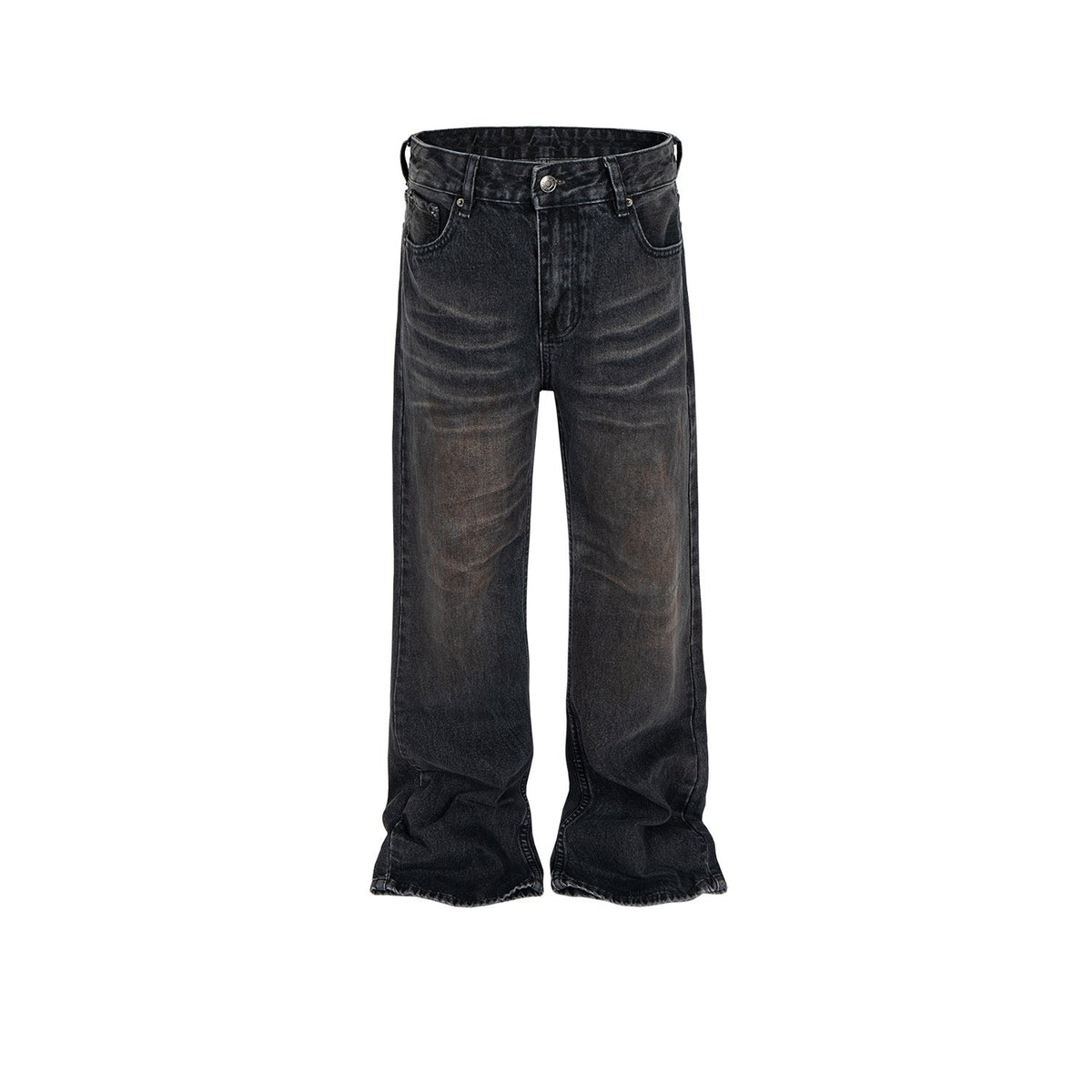 Men's Vintage Pants textured washed trousers men's and women's micro-pull jeans MIJKO