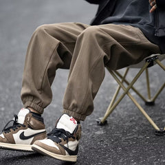 Men Cargo Pants Retro Classic Overalls Men's Spring and Autumn Loose Trendy Casual Pants Fashion