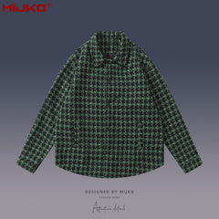 Mens Jacket Checked Casual Shirt MIJKO