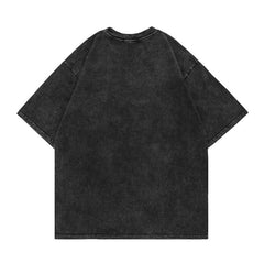 T-shirt homme à manches courtes imprimé portrait rétro Hip Hop décontracté