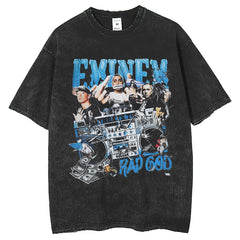 Men T Shirts Mu Ye washes water and makes old men's short-sleeved T-shirts