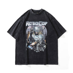 Men T Shirt Printed Short-Sleeved T-shirt Men's Summer Loose Leisure All-Matching
