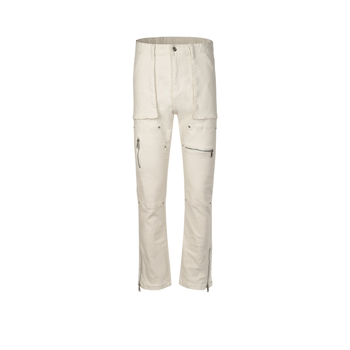 Men's Vintage Pants Slim-fit Pants Men's and Women's Wide-footed Pants Foot Jeans MIJKO