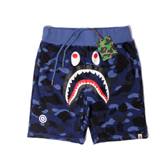 Ape head camouflage shark shorts male teen letter WGM printed five-point pants straight beach pants