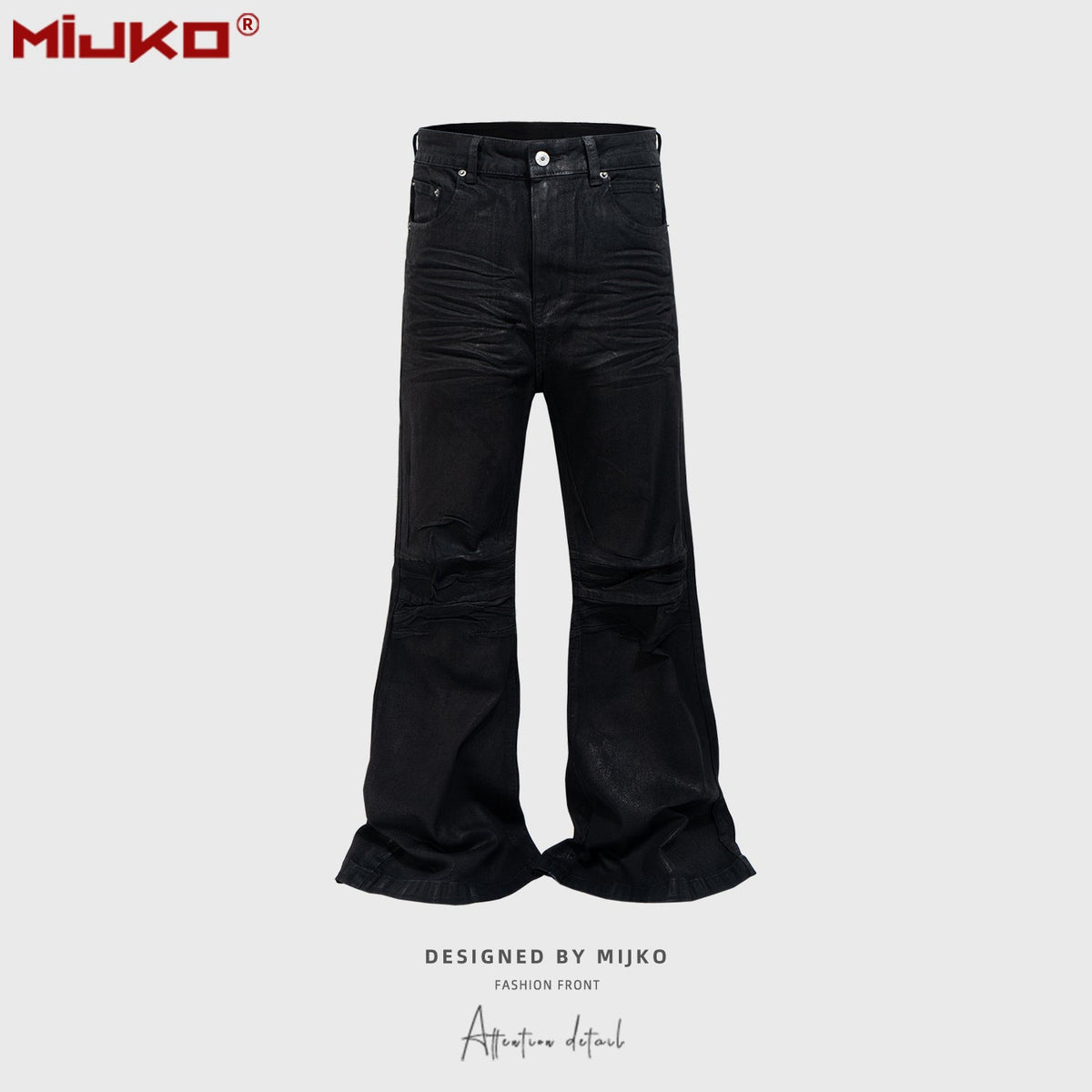 Mens Vintage Pants BootCut Jeans MIJKO