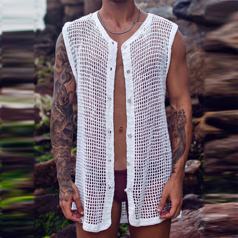 Rave Outfits Mens Vest Base Clothing