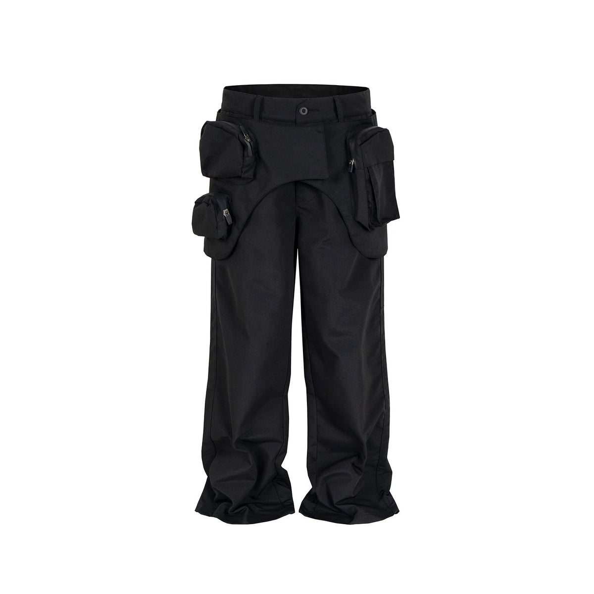 Men's Vintage Pants Men's Women's Straight Wide Feet Waterproof Zipper Casual Pants MIJKO