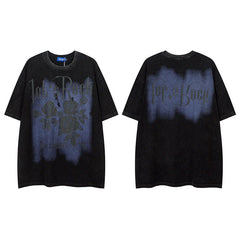 Men T Shirt Men's Dark Short-Sleeved T-shirt Spring and Summer New