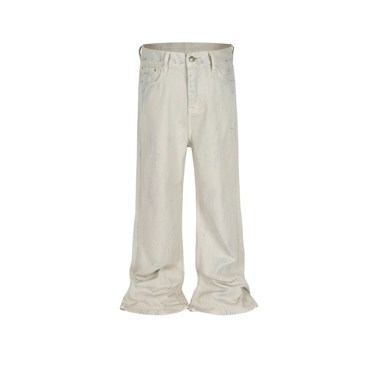 Men's Vintage Pants trousers men's and women's slightly wide-footed retro washed jeans MIJKO