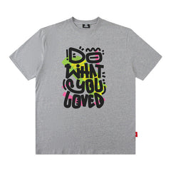 Men T Shirt Spring and Summer Short Sleeve T-shirt Street Style Loose