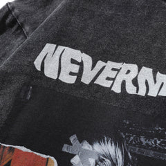 Men Long Sleeve T Shirt Character Print Washed and Worn Loose