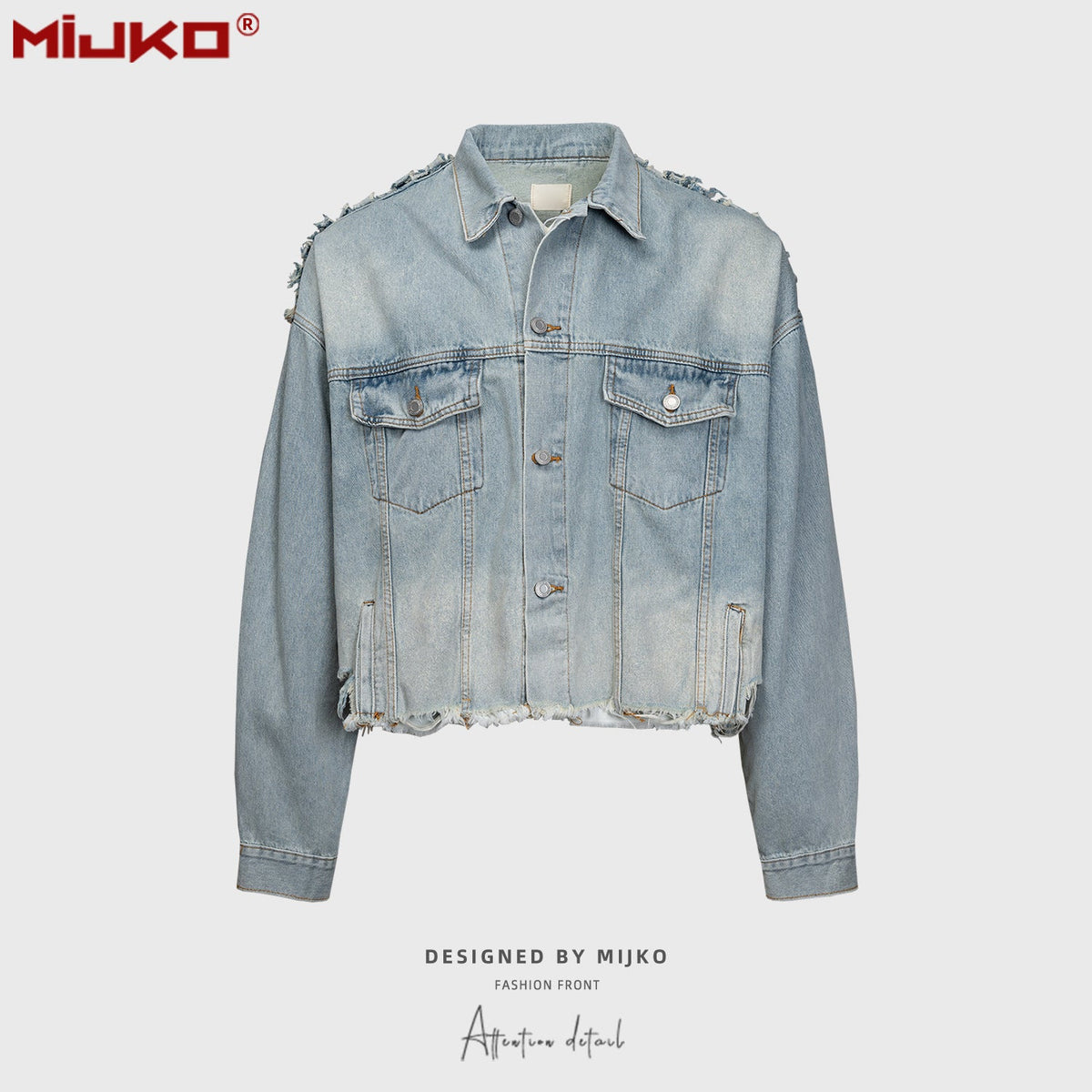 Mens Jacket Unisex Denim Jacket MIJKO