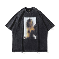 Men T Shirt Portrait Printing Short-Sleeved T-shirt Men's Summer
