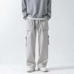 Men Cargo Pants Retro Classic Black Spring Loose Trendy Casual Pants Sports Trousers