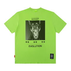 Men T Shirt Printed Fashion Brand Short Sleeve T-shirt Men's and Women's Hip Hop Loose Top