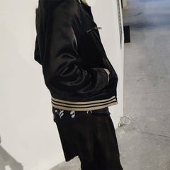 Men's Jacket Silk Padded Baseball Jacket MIJKO