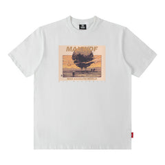 T-shirt imprimé à manches courtes pour homme et femme