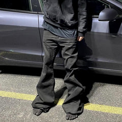 Men's Vintage Pants Men's Women's Spring/Summer Hip Hop Trousers Wide Leg Flared Jeans MIJKO