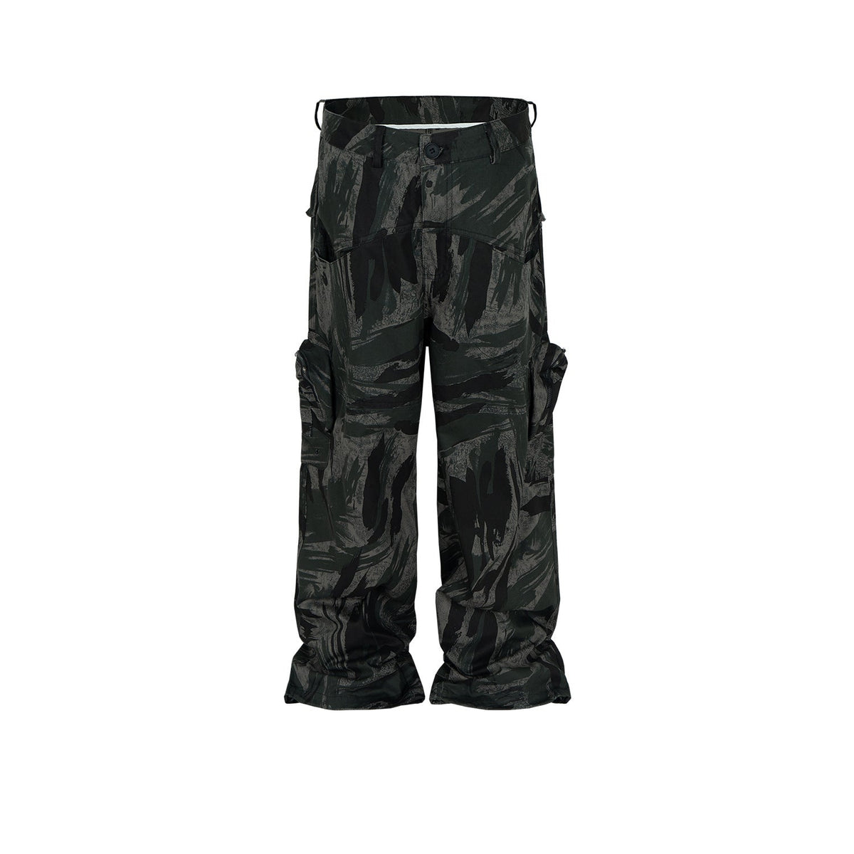 Mens Vintage Pants graffiti camouflage graffiti tooling trousers pants tide MIJKO